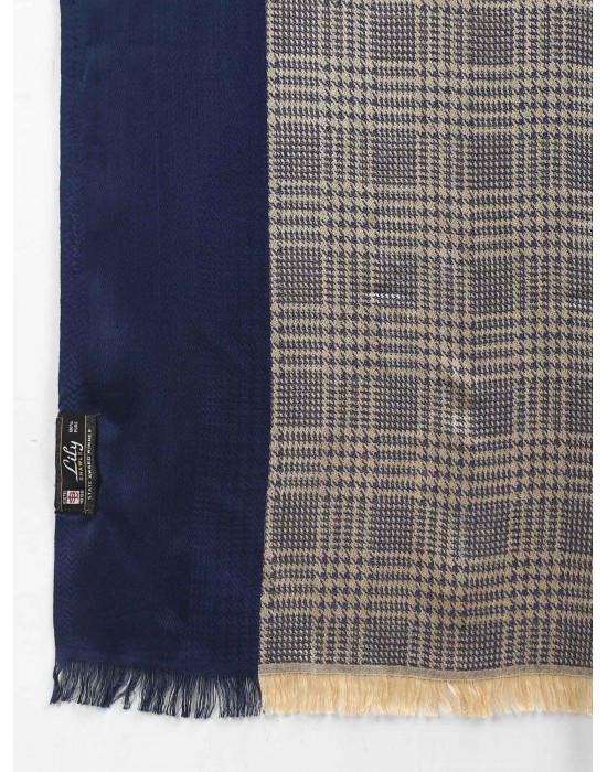 women self deisgn stole blue